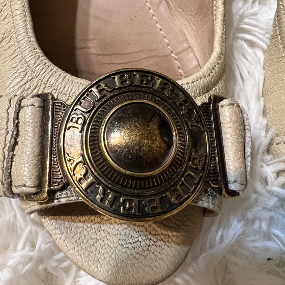 Burberry leather peep ballerina size US6.5 - Picture 12 of 13
